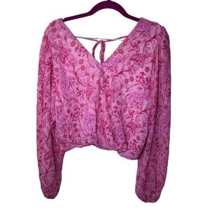 Midnight Sky Long Sleeve Blouse size M